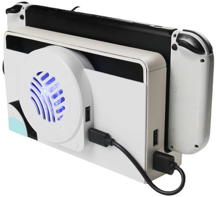 NAXSIR Switch OLED Koelventilator met LED - Cooling Dock voor Switch OLED - Oververhitting Preventie