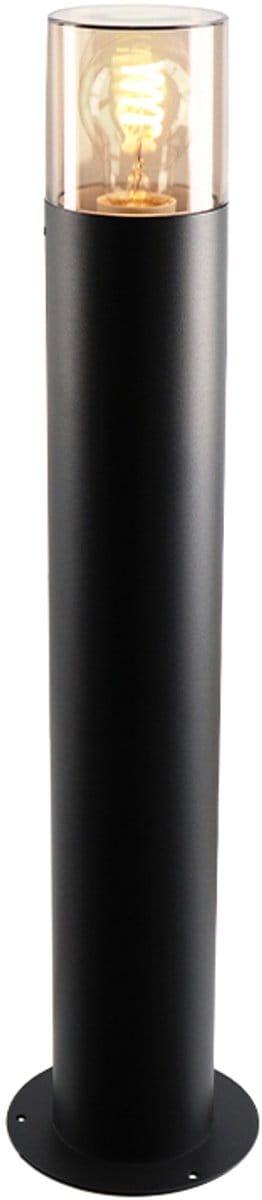 Olucia - SANEL - Paaltjeslamp - Zwart - Vorm: Cilinder