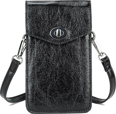 Giuliano Metallic Telefoontas Britt - zwart
