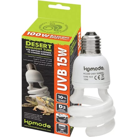 Terrarium lamp Komodo Compact UVB 10.0 ES