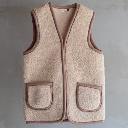 Wollen bodywarmer Taru - Camel - S