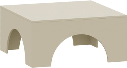 Salontafel Vivatka vierkant 80x80x37 cm havermout [en.casa]