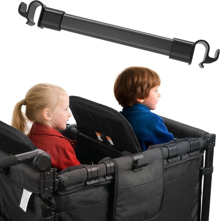 Wagon Support Bar - Stroller Bar - Kinderen Vervoeren - Flexibele Ruimte - 38 cm - Zwart
