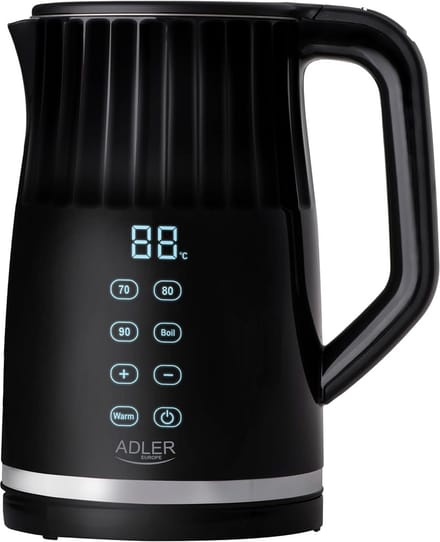 Waterkoker met LED-display en Temperatuurregeling, 1.7 Liter RVS