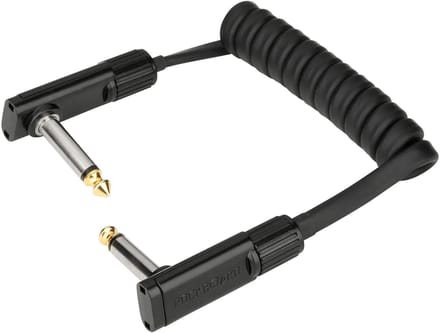 Rockboard Black Coiled Series Flat Patch Cable 50 cm - Patch kabel