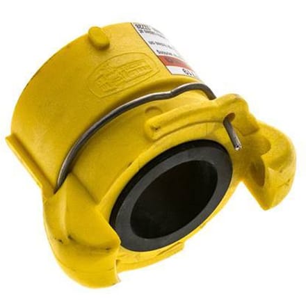 Zandstraalkoppeling 50 mm Binnendraad Nylon Koppeling Lengte 63 mm