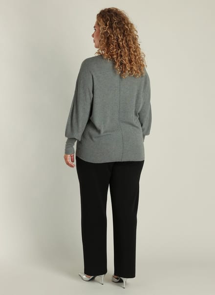 YEST CURVE Gemina Tops - Dark Grey/Melange - maat 1(48)