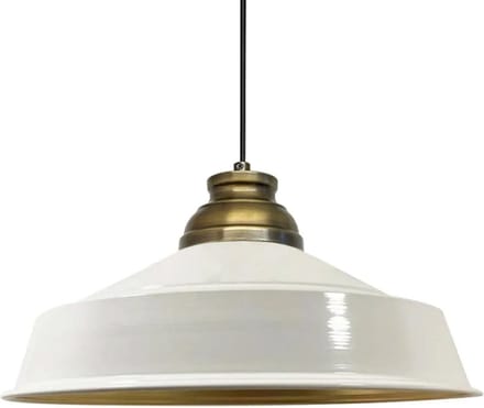 Bamyum Asletl Industriële Wit Hanglamp Van Metaal