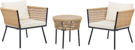 GARGANO - Tuinset - Lichtbeige - PE rotan