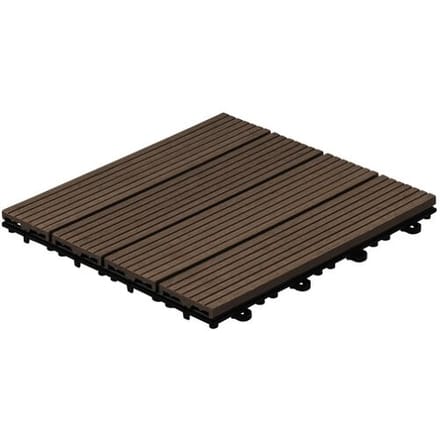 HOME DELUXE Terrastegels (3m², Donkerbruin)