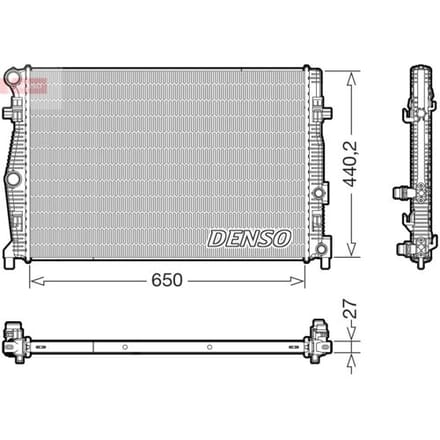 Radiator, motorkoeling DENSO DRM32061