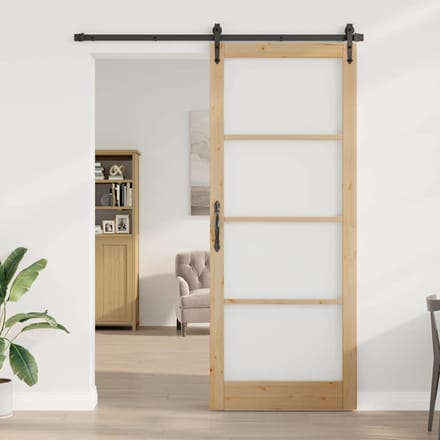vidaXL - Interne - Deur - ORKDAL - Bruin - 93 - x - 232 - cm