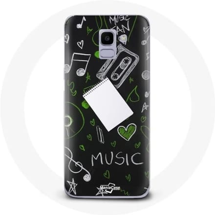 Case voor Samsung Galaxy J6 2018 Muziek-solsleutel