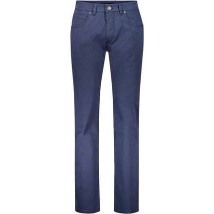 Gardeur Broek Bill Fine Pattern Cotton Comfort Stretch Soft Wash-out Effects Marine / male