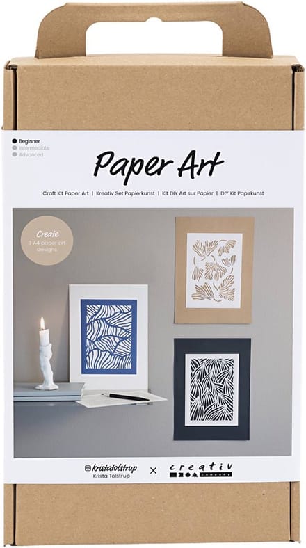 CC Craft Kit Paper Art, Pictures for hanging, off white, 1 pack