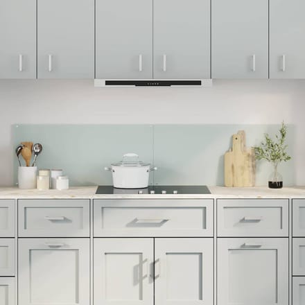 vidaXL - Keukenachterwand - 2 - st - Wit - 90 - x - 40 - cm - gehard - glas