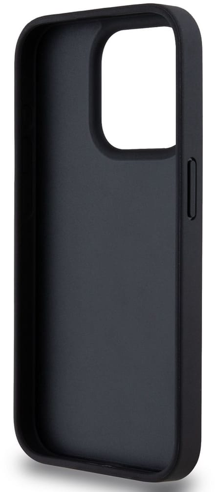 DKNY Checkered Printed Stripe Back Case - Geschikt voor Apple iPhone 14 Pro (6.1") - Zwart