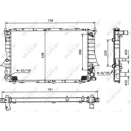 Radiator, motorkoeling NRF 51319