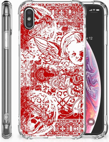 Extreme Case Apple iPhone Xs Max Angel Skull Rood