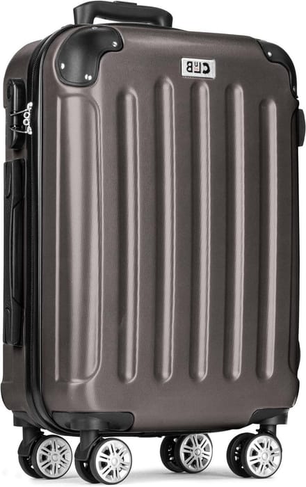 Grote Koffer - Reiskoffer Trolley - Lange Reizen - Lichtgewicht ABS - 75 cm - Donkergrijs