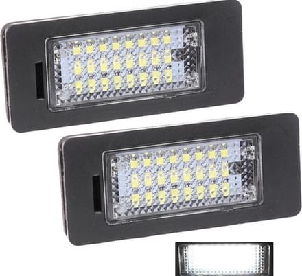 TLVX Led Kenteken Units Canbus geschikt voor BMW / LED kentekenverlichting / Storingsvrij / 12V / License Plate Light for E81 / E82 / E90 / E91 / E92 / E93 / E60 / E61 / E39 X1 / E84 X5 / E70 X6 / E71 (set, 2 stuks)