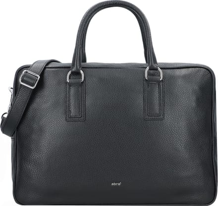 abro Adria Schoudertas Leer 39 cm - Dames - black-nickel