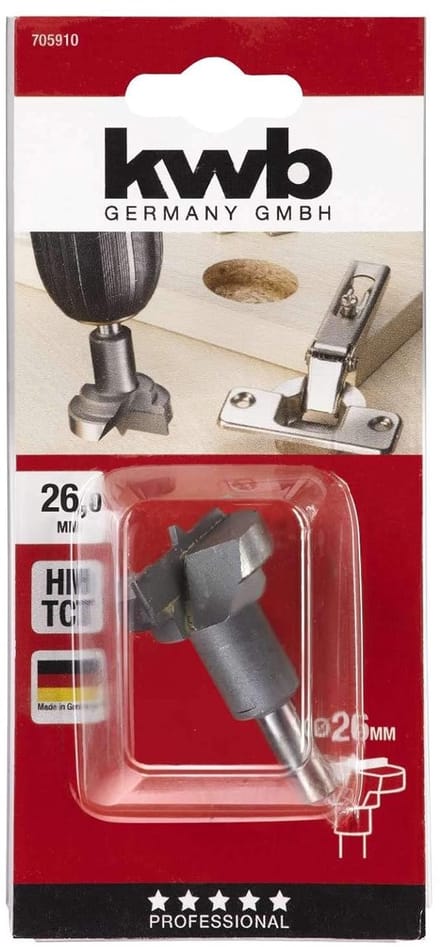 kwb 705910 Scharniergatboor 1 stuks 26 mm 1 stuk(s)