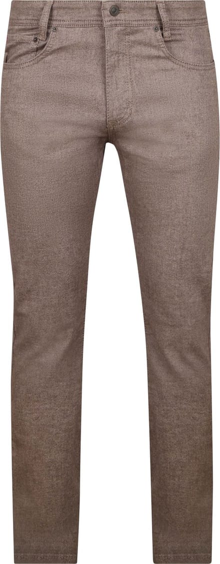 Mac Broek Arne Melange Bruin - Maat W 29 - L 34 - Heren - Five-pocket broek