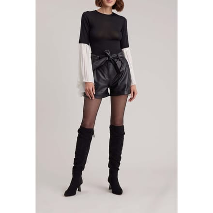 Anne Fontaine Fadette Pullover Black/white Größe: S | Longsleeves Outlet | Damen | Schwarz