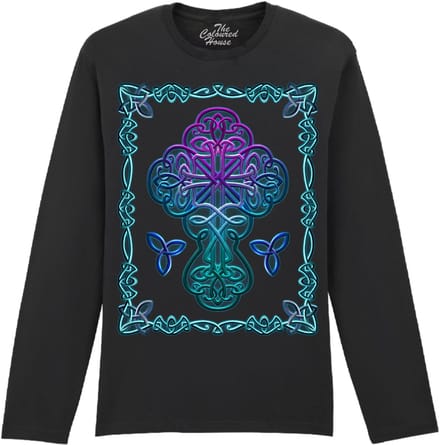 Celtic Cross The Coloured House Longsleeve T-shirt S