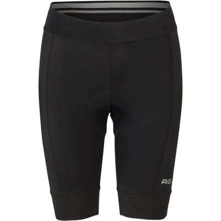 AGU Essential - Dames Fietsbroek - Short met Core Pad Zeem - Zwart - Comfortabele elastische tailleband - Reflecterende details - M