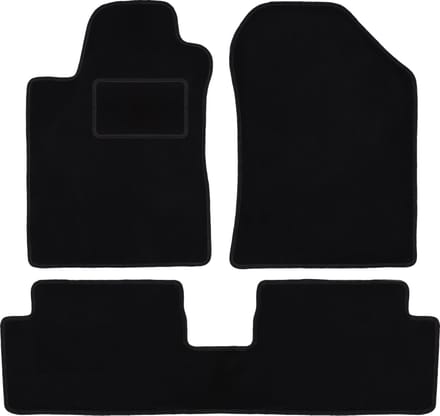 Zwarte veloursmatten voor: Toyota Corolla Verso II minivan (2004-2009)