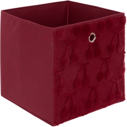 Atmosphera Kids Cerise Opberg - 30x30x30cm - Opvouwbaar - Rood