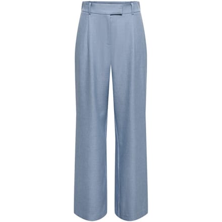 Regular Fit Wijde broek met schuifhaaksluiting Model 'LINDA'