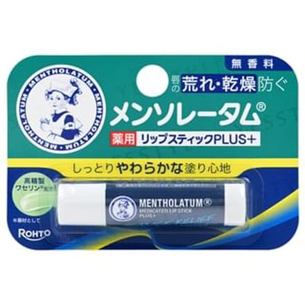 Rohto Mentholatum - Medicated Plus Lip Balm Fragrance Free 4.5g