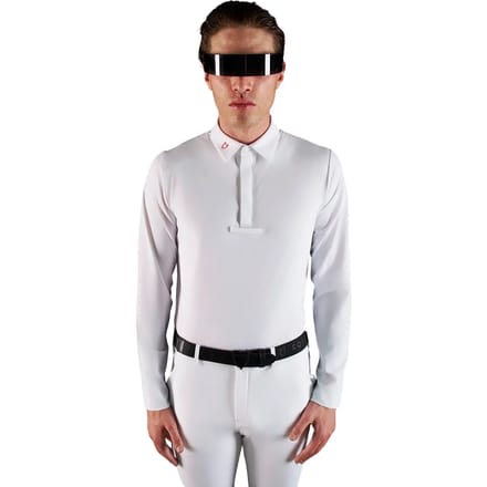 Wedstrijdpolo met lange mouwen Equestro Ridertechnology
