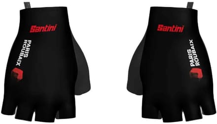 Santini Paris-roubaix 2026 Korte Handschoenen Zwart L