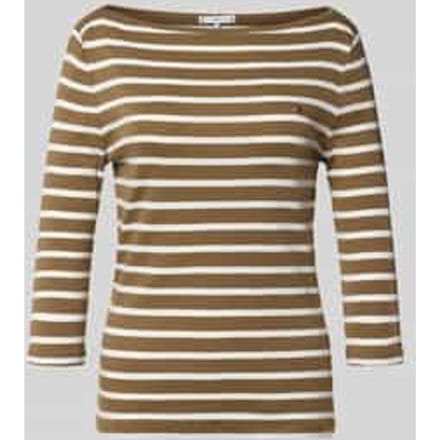 Slim fit 3/4-shirt van 100% katoen