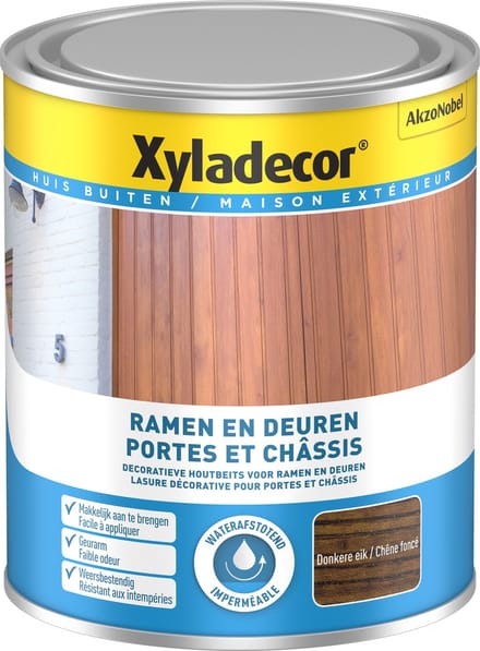 Xyladecor - Ramen & Deuren - Donkere Eik - 0,75 L