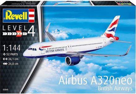 1:144 Revell 03840 Airbus A320 neo British Airways Plastic Modelbouwpakket
