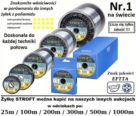 Stroft GTM Vislijn 0.17mm 200m 3.30kg - Topkwaliteit Visuitrusting