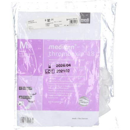 Mediven Thrombexin 18 Medium Paar medische Kuitkousen 1 Verband