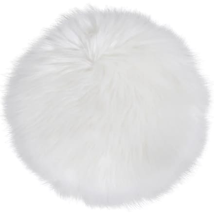 Lambskin Seat Artificial - Artificial lambskin in ivory Ø35 cm