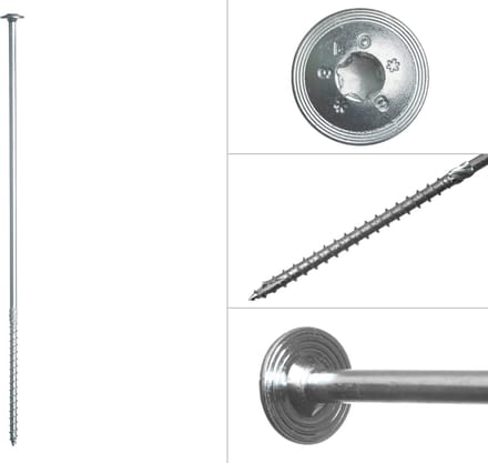 Wovar Tellerkopschroeven Verzinkt 8.0 x 340 mm Torx 40 | Doos 50 Stuks
