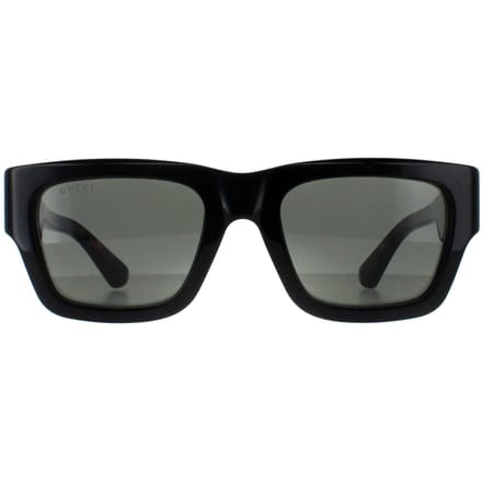 Gucci Vierkant Heren Zwart met Havana Grijs GG1668S