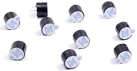 Actieve Buzzer - Elektronisch Alarm - Projecten Aansturen - Continue Piep - 10 Stuks - Zwart