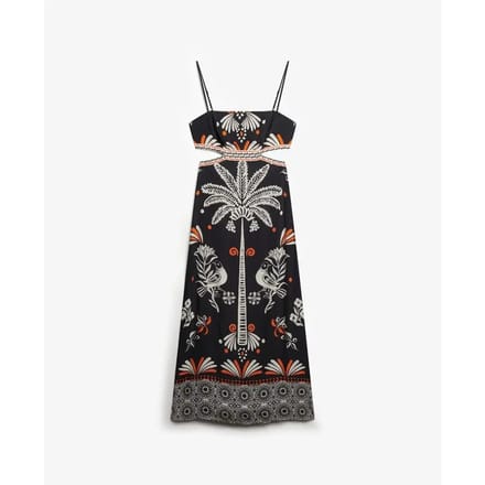 Superdry - Statement maxi-jurk met uitgesneden accenten - Dames - Jurken