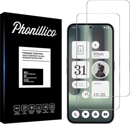 Screenprotector voor Nothing Phone 2A Plus - 2 stuks Beschermglas van glas Transparante glazen schermbeschermfolie