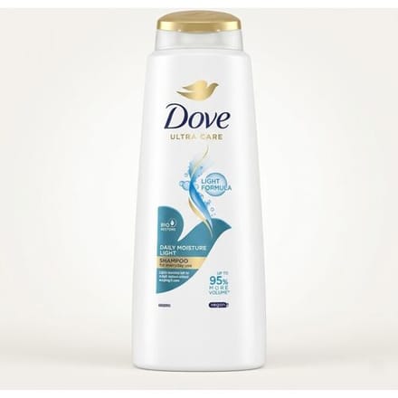 Dove Shampoo - Dagelijkse Hydratatie Licht 400 ml.