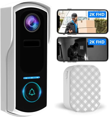 ApexArte® Deurbellen met Camera - Video Deurbel - Draadloos - Full HD